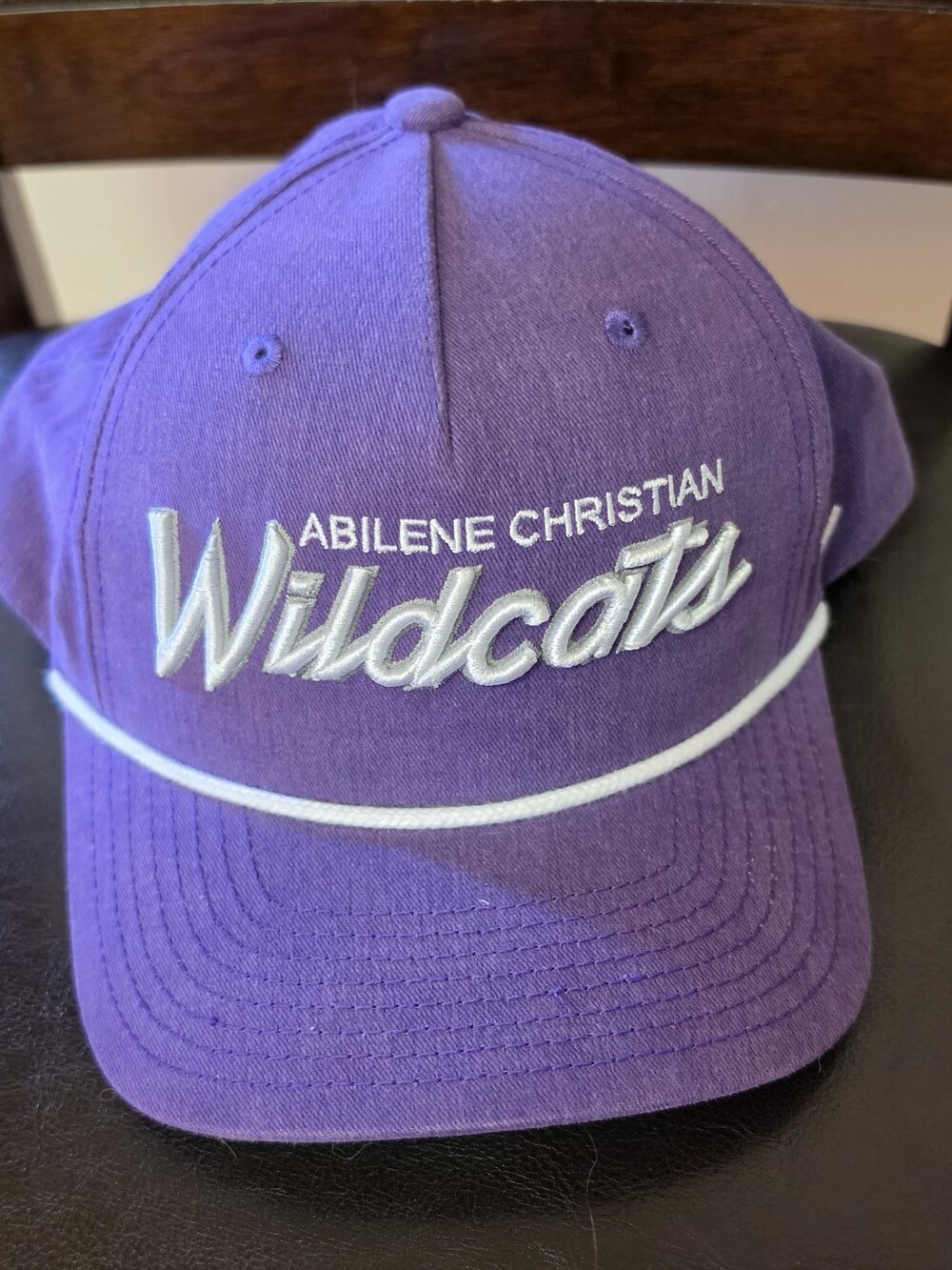 Zephyr Purple Abilene Christian Wildcats Adult Hat with White Trim